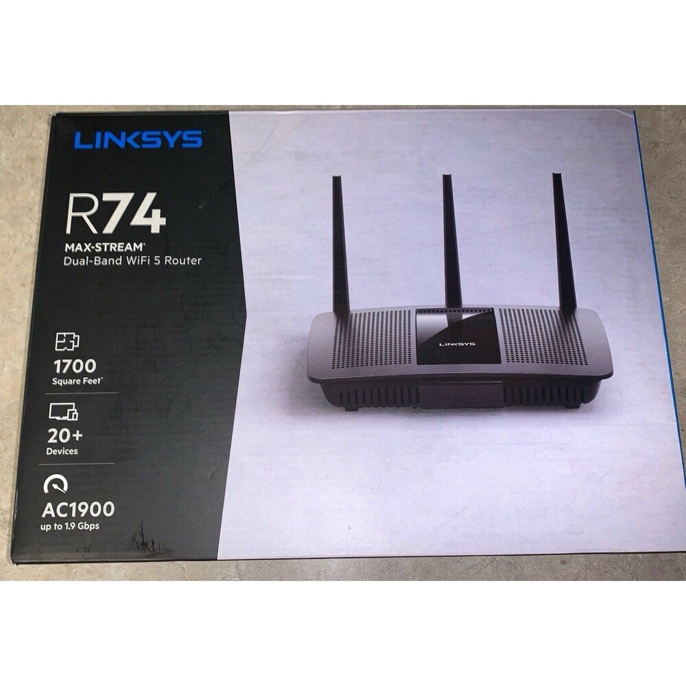Linksys EA7450 Max-Stream Dual-Band AC1900 Wi-Fi 5 Router R74 NEW